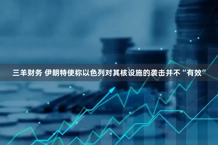 三羊财务 伊朗特使称以色列对其核设施的袭击并不“有效”